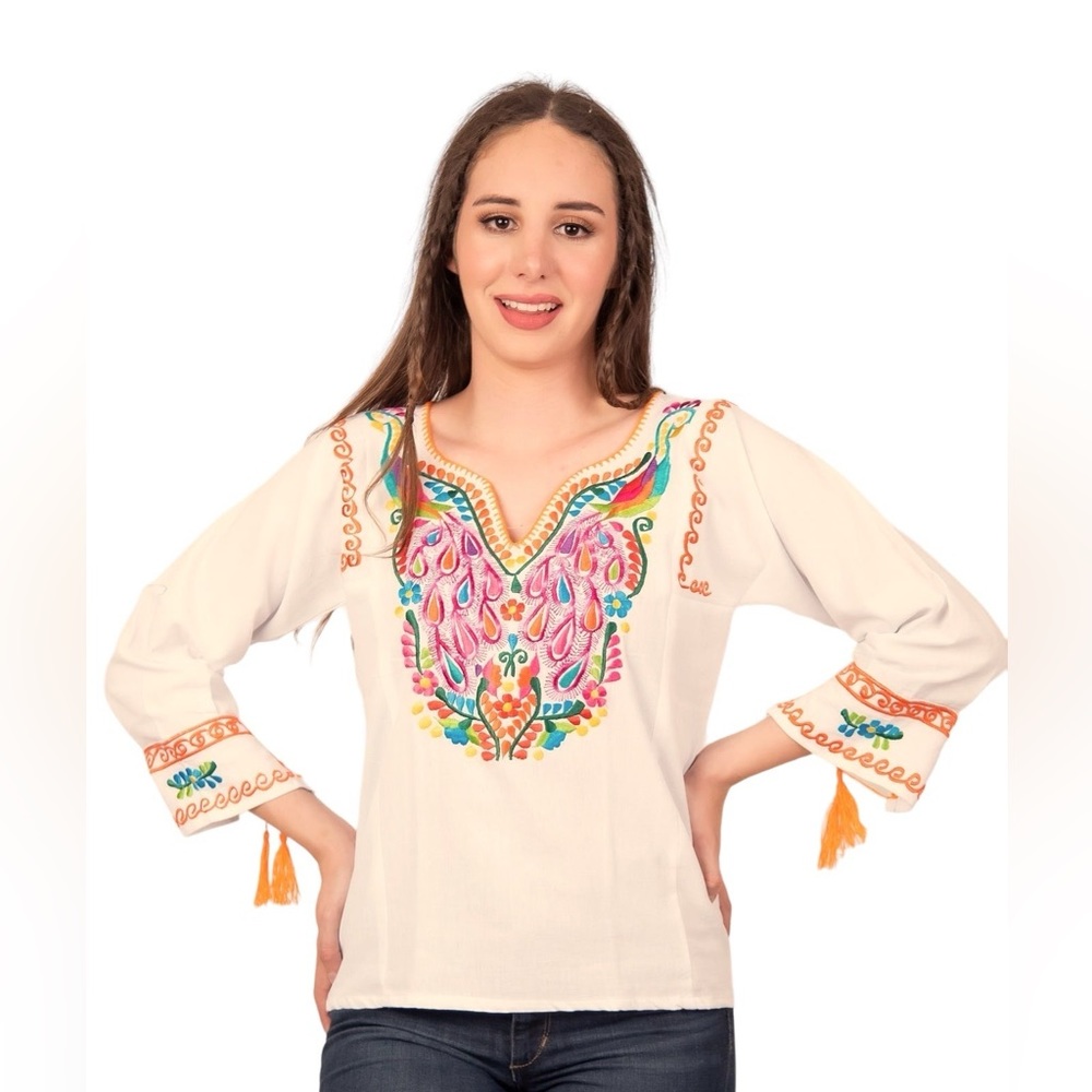 Peacocks Mexican Cream Top